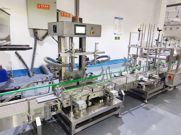 双头电子称重灌装压盖机