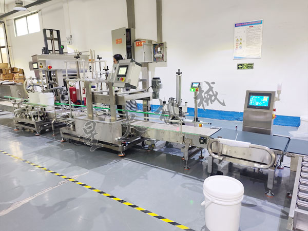 双头电子称重灌装压盖机